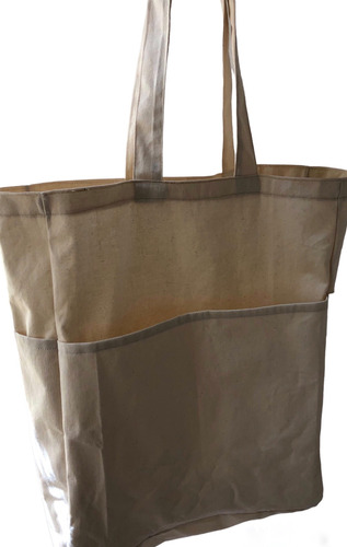 Tote Bag Con Bolsillos/bolsas De Lienzo/packaging