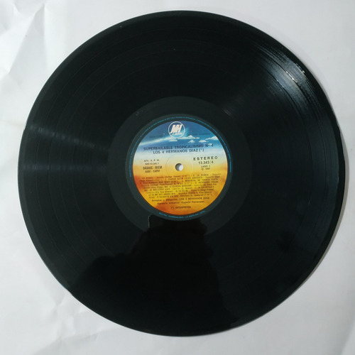 Música Disco Vinilo,los 4 Hermanos Diaz Super Bailables Trop (Usado)