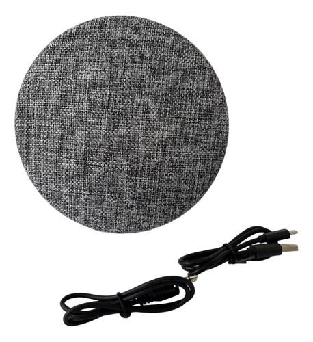 Bocina Bluetooth Redonda Gris