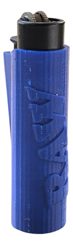 Capa Isqueiro Clipper Raw Personalizada Azul Escuro