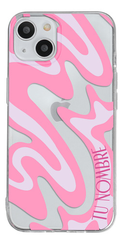 Funda Para iPhone Para Mujer Curvas Rosa Con Tu Nombre