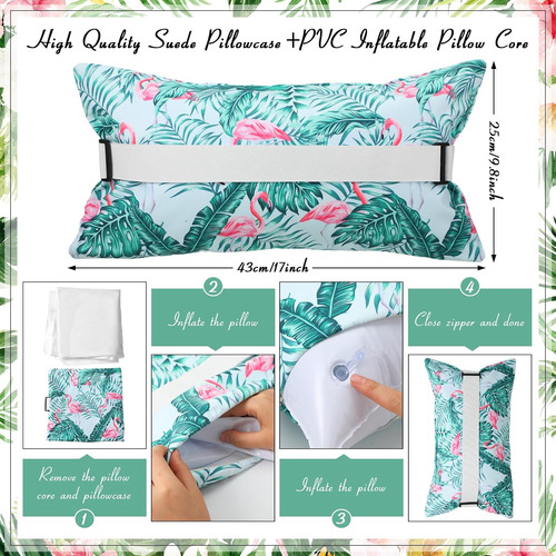 Almohada Inflable De Playa Con Funda Extraíble, Almohada De