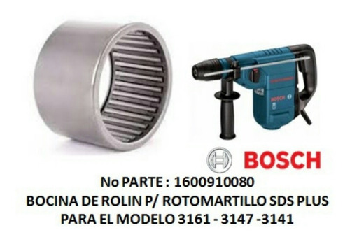 Casquillo De Aguja Rotomartillo Sds Plus Bosch 11236