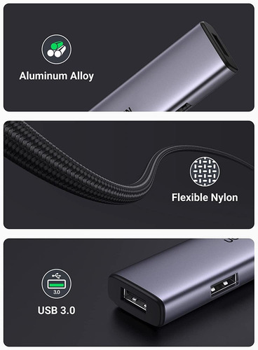 Hub de adaptador multifuncional Ugreen USB-c para 4 - Ugreen
