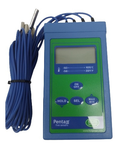 Controlador Temperatura 5 Sensores Full Gauge Penta Iii