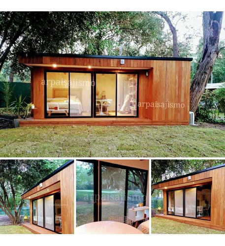 Imagen 3 de 8 de Construcción De Cabañas Containers De Madera Chapa Y Vidrio