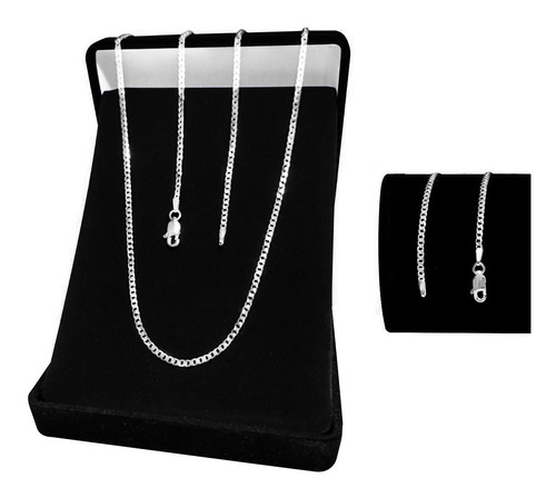 Imagem 3 de 8 de Conjunto Prata 925 Corrente E Pulseira Grumet 2,5 Mm 60cm