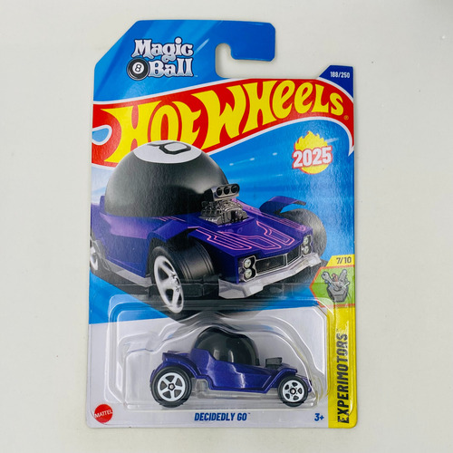 Hot Wheels Decidedly Go Bola 8 Preto Roxo 2025g Miniatura Preto