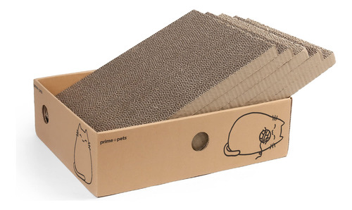 Bloc De Rascar Para Gatos Primepets, Ancho Y Reversible, Paq