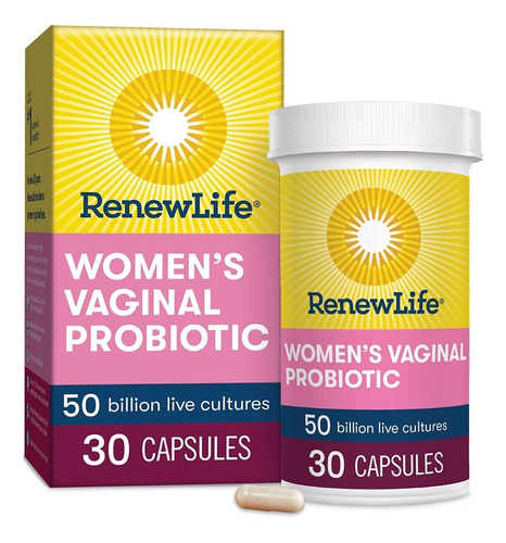 Renew Life Probiótico Mujer 50 Billones Vaginal 30 Cápsulas Sabor Sin Sabor