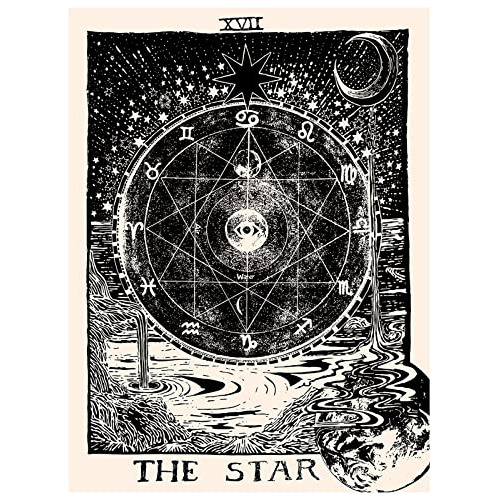 Tapiz De Estrella Del Tarot Dormitorio, Tapiz Medieval ...