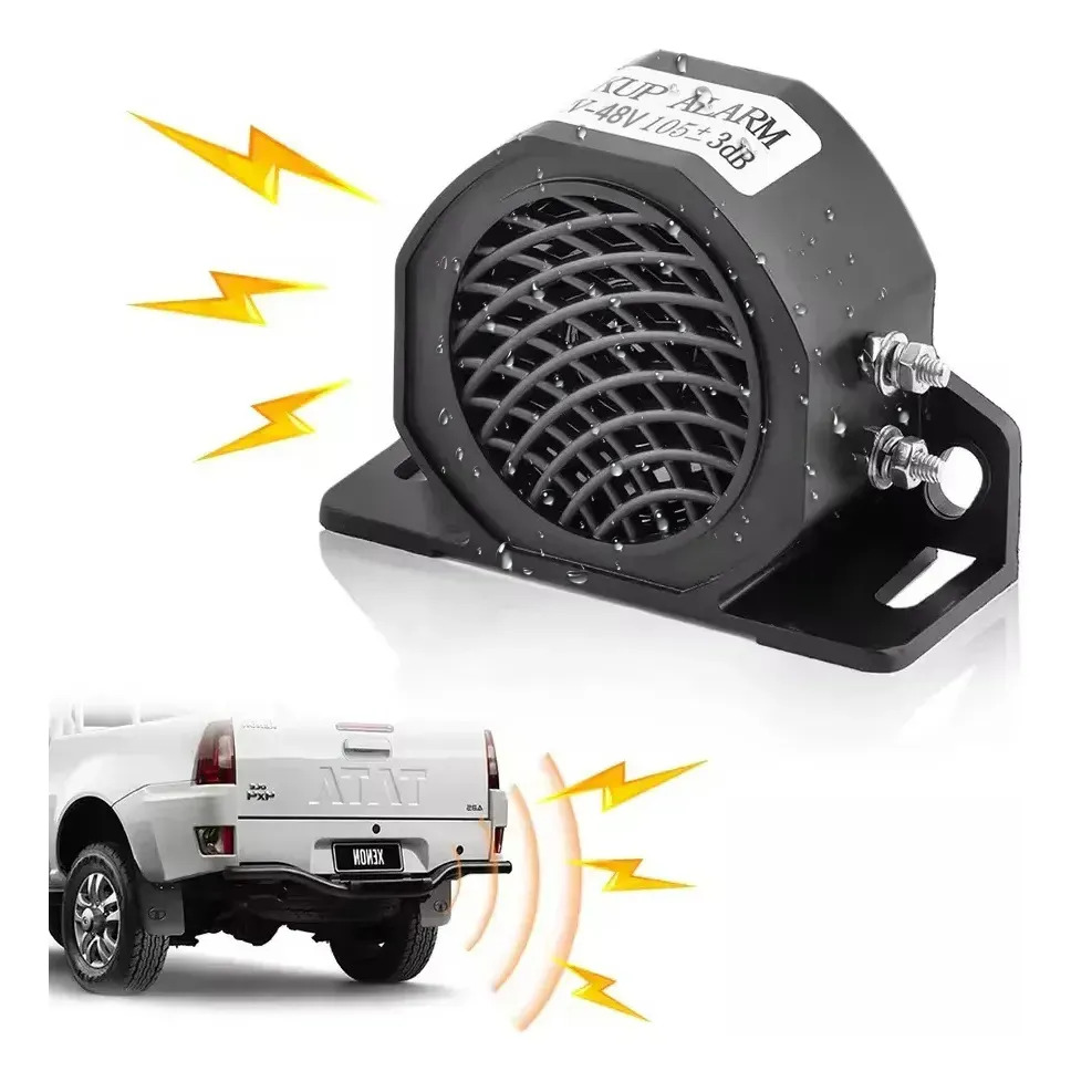 Bocina de alarma Hella 12V 15W 110dB para coche y camión, sirena de alta potencia para marcha atrás y seguridad.