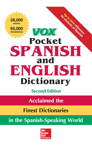 Libro: Vox Pocket Spanish And English Dictionary, 2nd