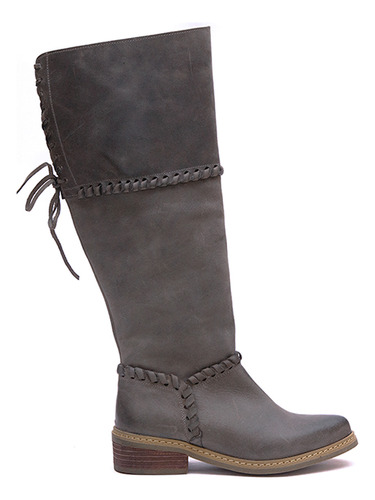 Botas De Cuero Rebeca C3 Gris Giani Dafirenze