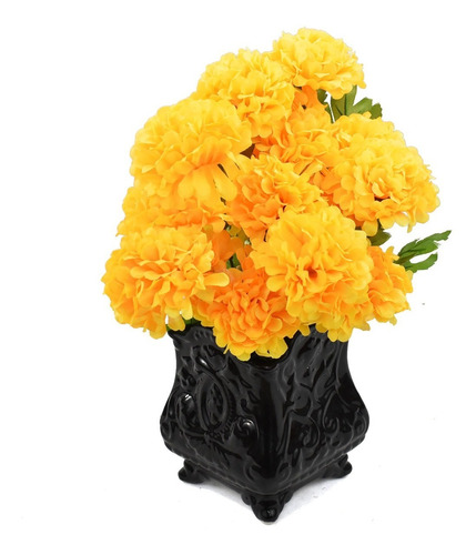 Ramos De Cempasúchil Artificial Flor Día Muertos Pack 12 Pz | Meses sin  intereses