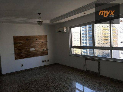Apartamento Com 2 Dormitórios Para Alugar, 120 M² Por R$ 3.600,00/mês - Gonzaga - Santos/sp - Ap6155