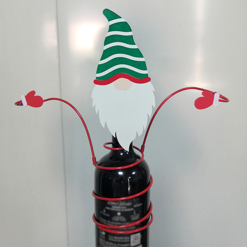 Soporte Para Copas De Vino Con Forma De Muñeco De Nieve, Dec