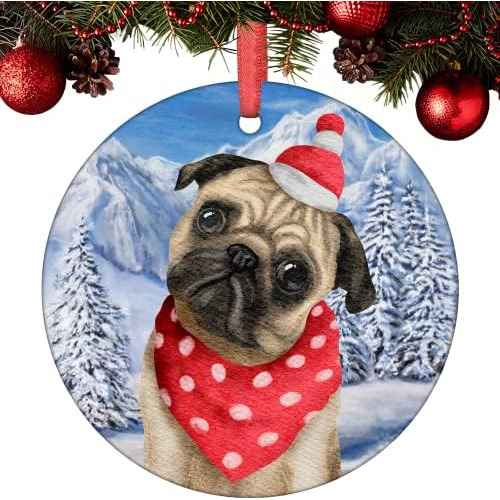 Adornos De Navidad 2021 Para Perro Bulldog Frances Papa Noel