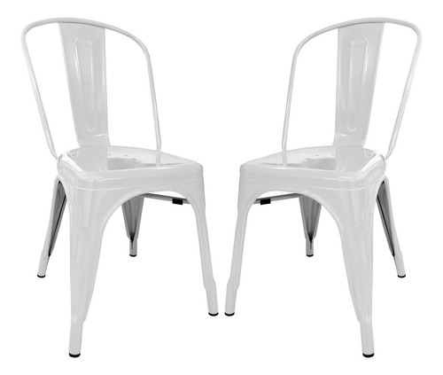 Silla Tolix X2 Para Armar Negro Mate O Blanco - Desillas