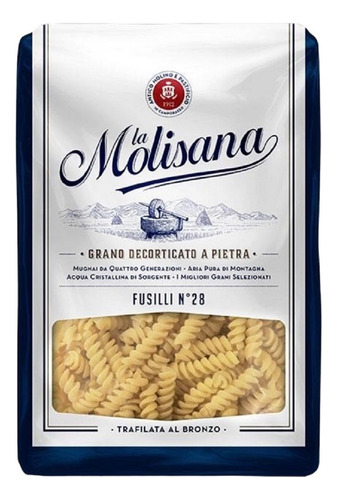 Pasta La Molisana Italia Fusilli Nro28-caja X 24 Unid.