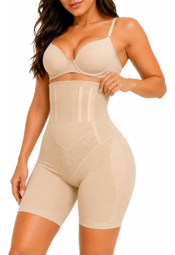 Cinta Modeladora Shorts Alta Compressão Shaper 4 Barbatana