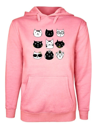 Polerón Estampado Unisex Gatitos Kawaii