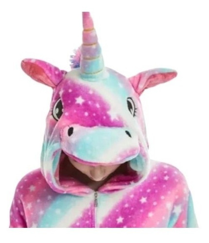 Pijama Enterizo De Mujer Bello Disfraz Unicornio Micropolar 