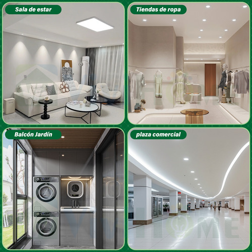 Lampara Luminaria Luz 12w Blanco Ajustable S09w12ib 30pzs Blanco