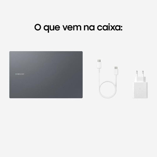 Notebook Samsung Book4 I3 8gb 256 Ssd W11p Np754xgj-kg6br Grafite