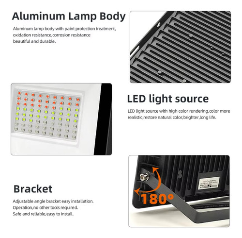 Reflector Led Smart Wifi Rgb 100w Ip66 Exterior Tuya