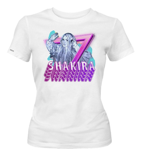 Camiseta Shakira Caricatura Canción Sal Pique Pop Mujer Idk 