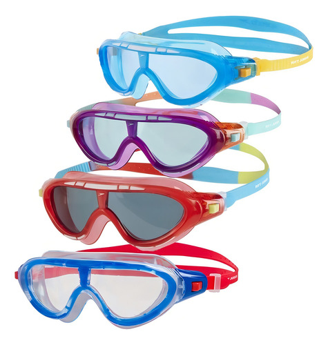 Gafas Natacion Niño Speedo Piscina Rift Mask Anti Empañante Color Blanco