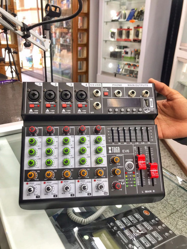 Imagen 5 de 6 de Consola Mezclador Mixer Tuga Phantom Power Usb