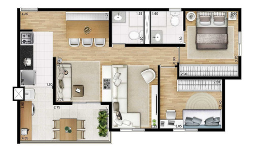 Imagem 22 de 30 de Apto Jabaquara | 2 Quartos | 66 M² | Cond: R$750.00 | 1 Vaga - 1pbezt3