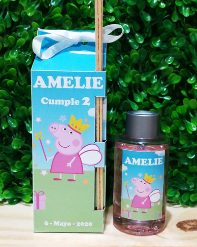 Souvenirs Primer Añito Peppa Difusores Peronalizados X 10 Un