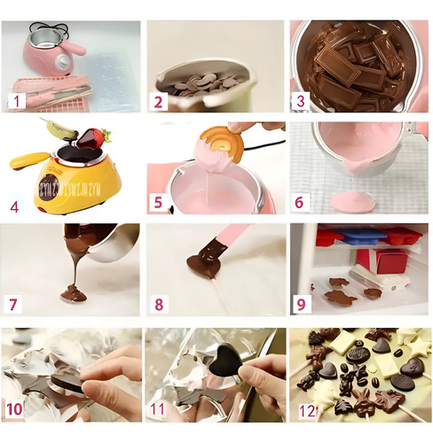 Maquina Para Derretir Chocolate Olla Derretidora Eléctrica Amarillo