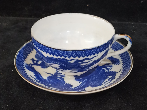 Antiguo Pocillo De Porcelana Japonesa Cáscara De Huevo 