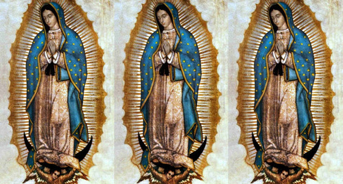 Lienzo Tela Canvas Arte Sacro 3 Virgen De Guadalupe 90 X 50