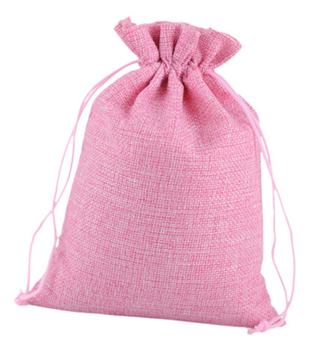 50 Piezas De Bolsas De Regalo Con Cordón, Bolsas De Rosa