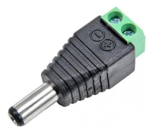 Conector Plug P4 Macho Com Borne Camera Cftv Fonte Fita Led