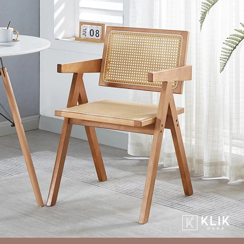 Silla Butaca Chandigarh Madera Rattan Klik