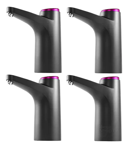 comprar Pack de 4 Bombas Dispensadoras Eléctricas Recargables para Agua y Bebidas, Chef Master con Interruptor Táctil y Cargador USB.