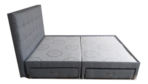 Base Cama Queen Con Cajones Y Espaldar