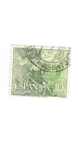 Lt845. Estampilla De Velázquez. España. 