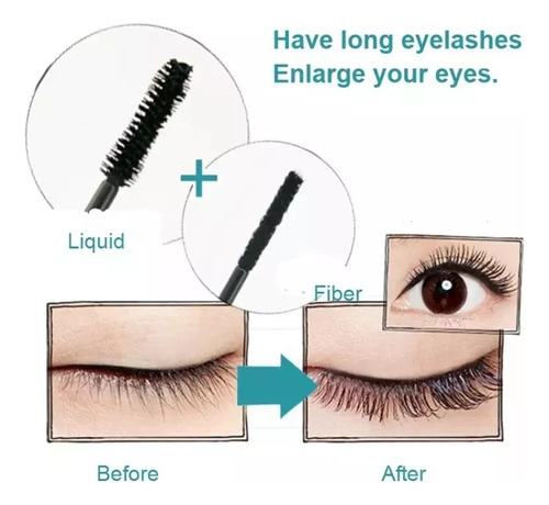 1 Juego De Rímel 4d Fiber Lashes De Fibra Sólida De Primera