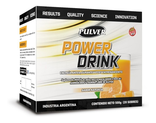 Power Drink Pulver. 500g. Bebida Energizante. Hidratación.