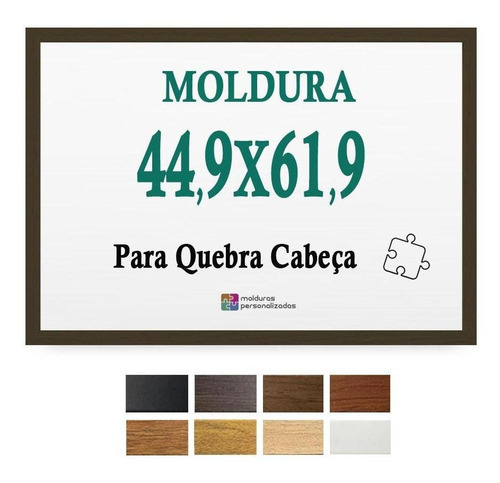 Moldura Tabaco 44,9x61,9 Quebra Cabeça Grow 1000 Pçs + Petg