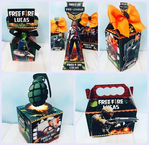 Kit 30 Itens Festa Personalizada Lembrança Free Fire