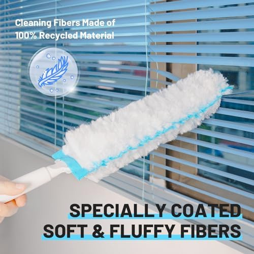Paquete De 9 Plumeros Largos Flexibles Con Poste De Extensió