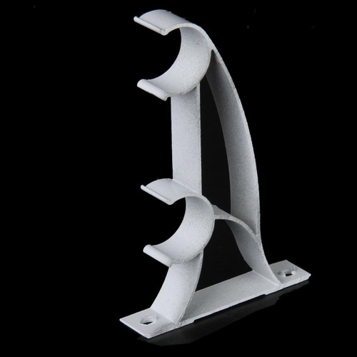 2pcs Metal Doble Soporte Porta Vara Barra De Cortina Para